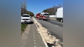 Tractor-trailer spills 100 gallons of diesel fuel onto Interstate 85 in Gastonia