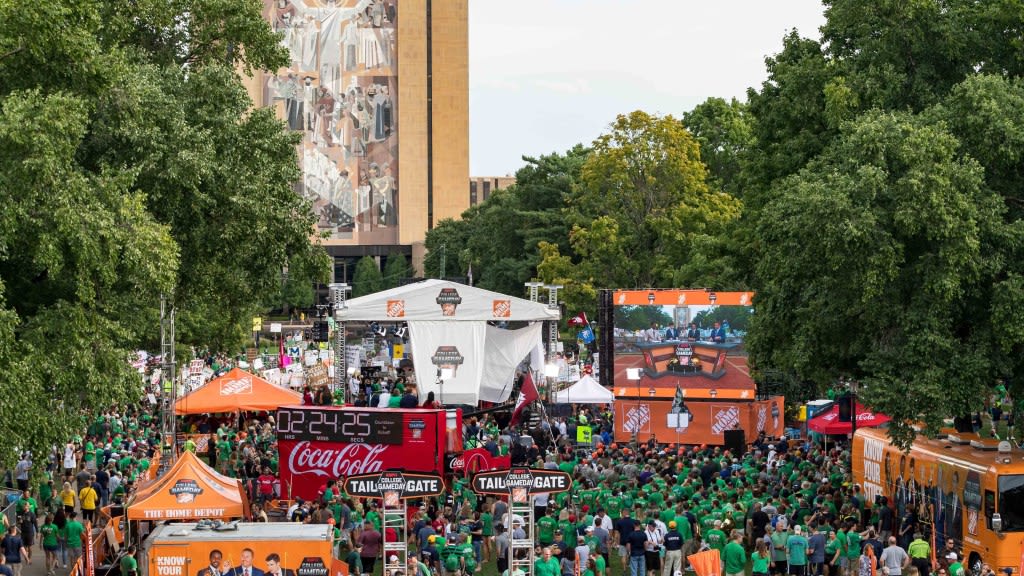 Notre Dame Football's All-Time Results on ESPN College Gameday