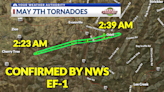 National Weather Service confirms three tornadoes in Northwest Arkansas and the River Valley on Tuesday