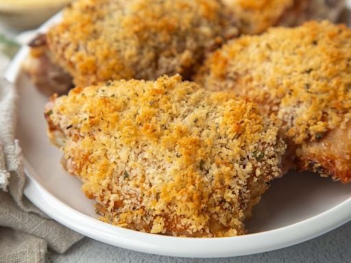 Crispy Baked Deviled Chicken Thighs Recipe