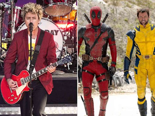 Green Day's Billie Joe Armstrong loses it as bandmates surprise him on stage dressed as Deadpool and Wolverine