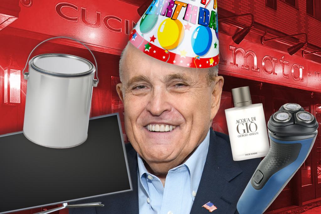 Rudy Giuliani’s bizarre 80th birthday Amazon gift registry includes Armani cologne, an electric razor and ceiling paint