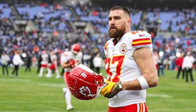 Travis Kelce Holds Taylor Swift by the Waist in Germany as They Leave His 13th Eras Tour Show