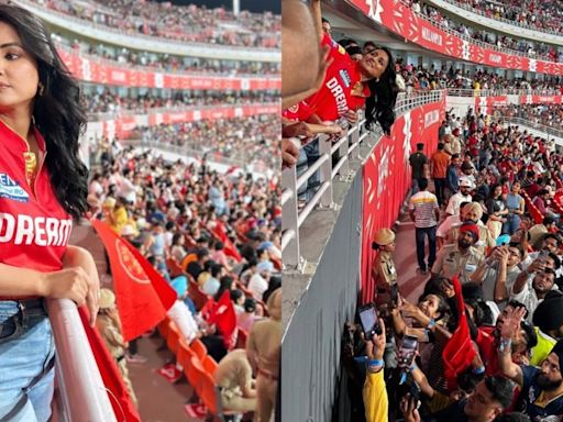 IPL 2024: Hina Khan watches her first ever live cricket match, humbled by love received from fans at the stadium - watch video