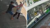 Adolescente le roba el celular a anciano de 71 años, intenta huir, pero es atropellado por un autobús