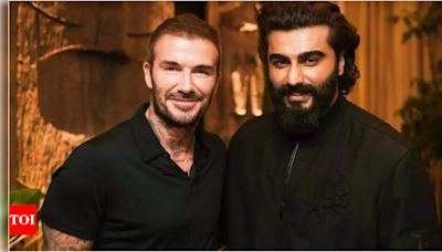 Arjun Kapoor's Response to Accusations of Faking Height in Photos with David Beckham | - Times of India
