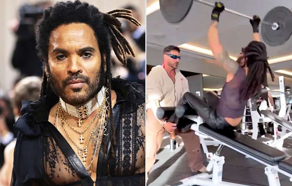 Lenny Kravitz Explains Why He Was Working Out in Tight Leather Pants: 'I Know What I'm Doing'