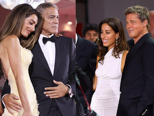 Bataille des couples à Venise : George et Amal Clooney face à Brad Pitt et Inès de Ramon