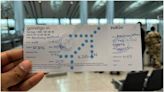 Microsoft outage: Indigo issues handwritten boarding pass, passenger's post goes viral