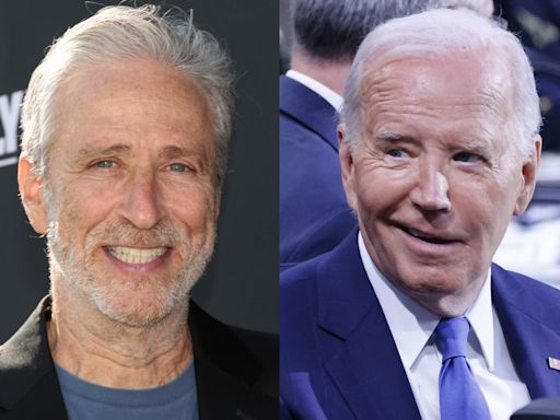 Jon Stewart accuses Biden of being ‘Trumpian’ by shutting down questions about his re-election bid