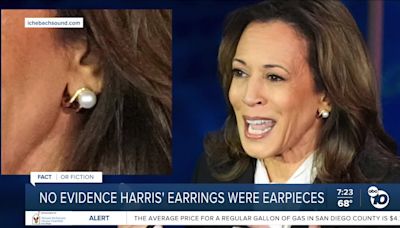 Fact or Fiction: Harris' earrings were secret earpieces?