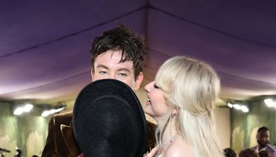 Sabrina Carpenter and Barry Keoghan Share a Kiss as They React to Their Met Gala Looks: Watch