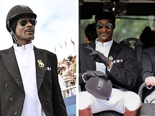 Snoop Dogg’s Equestrian Outfit Goes Viral at 2024 Paris Olympics in a Matching Martha Stewart Look for Dressage Event