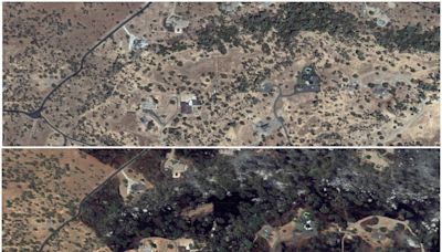 Shocking satellite photos show the extent of damage from the Chico wildfire in California