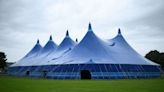 Big Top Tent set up in Inverness for weekend of music