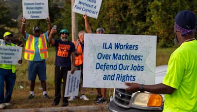 45,000 dockworkers are now on strike at 36 US ports, including South Carolina's