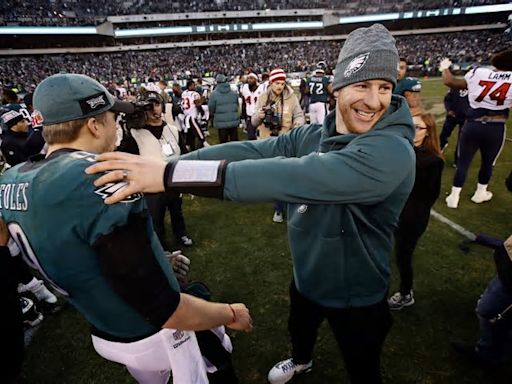Carson Wentz credits Nick Foles after landing with Chiefs. Here’s why