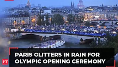 Watch: Paris glitters in the rain for ambitious Olympic opening ceremony