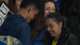 Piden matrimonio en Wembley en pleno Inglaterra vs Brasil