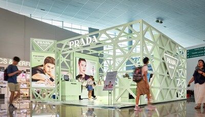 韓際新世界免稅店在仁川國際機場開設Prada普拉達香水美妝快閃店