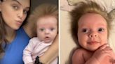 Baby’s 'crazy' sticking up hair delights TikTok users