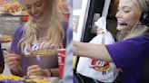 Livvy Dunne surprises campus by serving Raising Cane’s after NCAA win - Dexerto