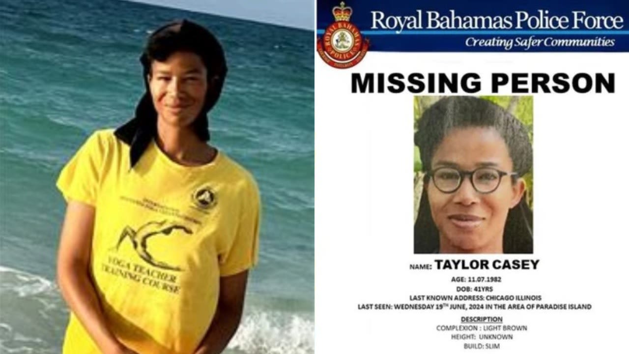 Taylor Casey: Officer suspended amid search for missing Chicago woman in Bahamas