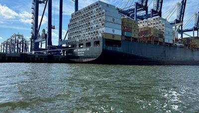 Runaway cargo ship still docked at SC port a month after giving Charleston a scare