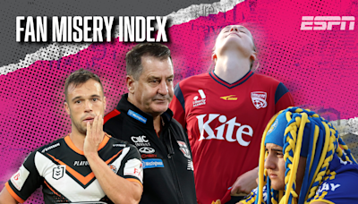 The Misery Index: Australia's unhappiest sports fans