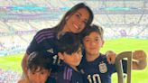 Antonela Roccuzzo celebró el triunfo de la selección argentina con una tierna postal de sus hijos