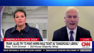 Congressman spars with CNN host over 'left-wing' Harris VP pick Tim Walz, says he's getting 'pass' from media