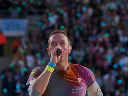 Coldplay joined by Michael J Fox on stage during thrilling Glastonbury set