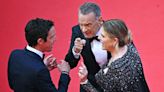 No, Tom Hanks and Rita Wilson weren't yelling at a Cannes red carpet employee
