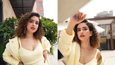 Sanya Malhotra's Copper Lids And Red Lip Have A Way To Brighten The Day