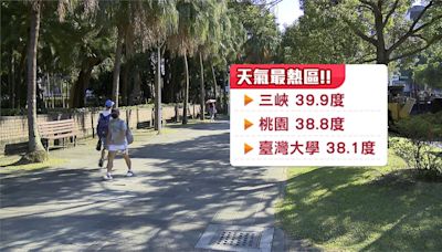 熱! 三峽飆39.9度 "摩羯"颱風大轉彎閃過台灣 週四起