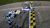 Kyle Larson edges Chris Buescher at Kansas in closest NASCAR Cup Series finish