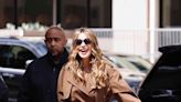 Sofia Vergara Wore the Most Practical Spring Coat With Risqué, Ankle-Breaking Pumps