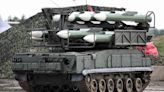 Ukrainian soldiers destroy Russian Buk-M1 missile launcher