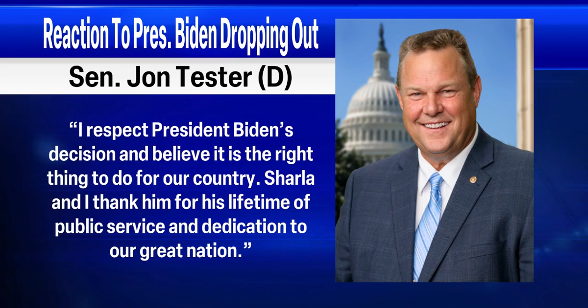 Both Montana Senators make statements reacting to Pres. Biden dropping out