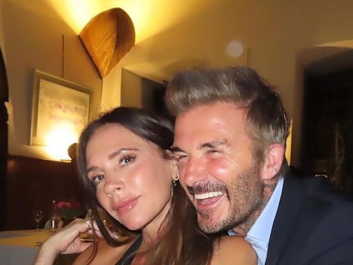 David and Victoria Beckham Enjoy Lunch on the Amalfi Coast