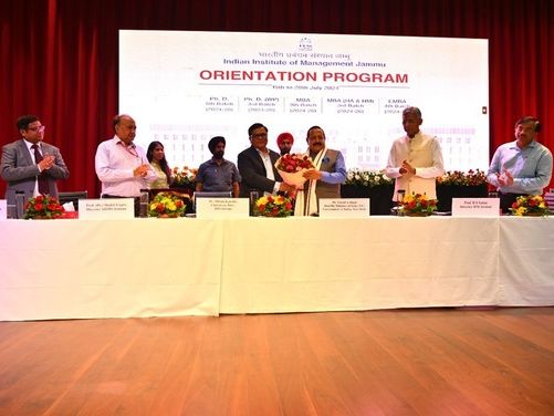 "Start-ups require strong industry management linkage for their sustainability":Dr. Jitendra Singh at IIM Jammu Orientation