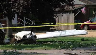 Two injured after plane crashes into Roy front yard