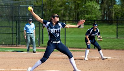 Unity Christian pitching gem opens softball doubleheader split with Byron Center