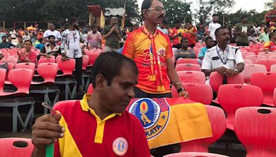 Meet Pradip Das, East Bengal fan, blind since birth, who lives to listen to the sound of football