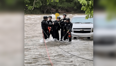 Man, dog rescued from Pigeon River in Cocke County