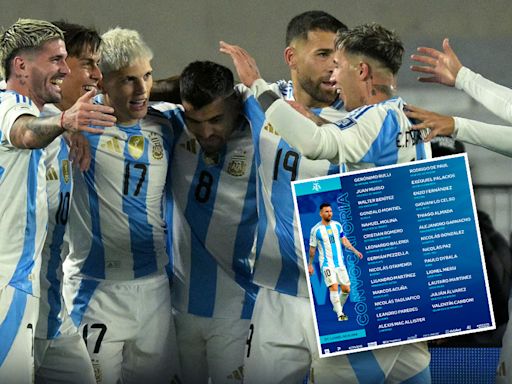 Lista de 27 convocados por Scaloni a la selección de Argentina con Messi: novedades y ausencias