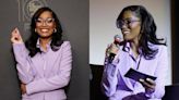 Keke Palmer Does Power Dressing in Monochrome Lilac Michael Kors Collection Suit for ‘The Tonight Show’ FYC Event