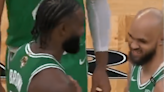 A mic'd up Jaylen Brown joked Derrick White looked ugly with a chipped tooth during the NBA Finals