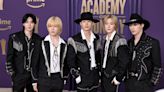 K-pop Band P1Harmony Put Western Spin on Suiting for ACM Awards 2024 Red Carpet With Dazzling Embellishments