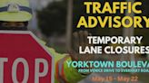 Yorktown lane closures near Everhart set to begin Wednesday